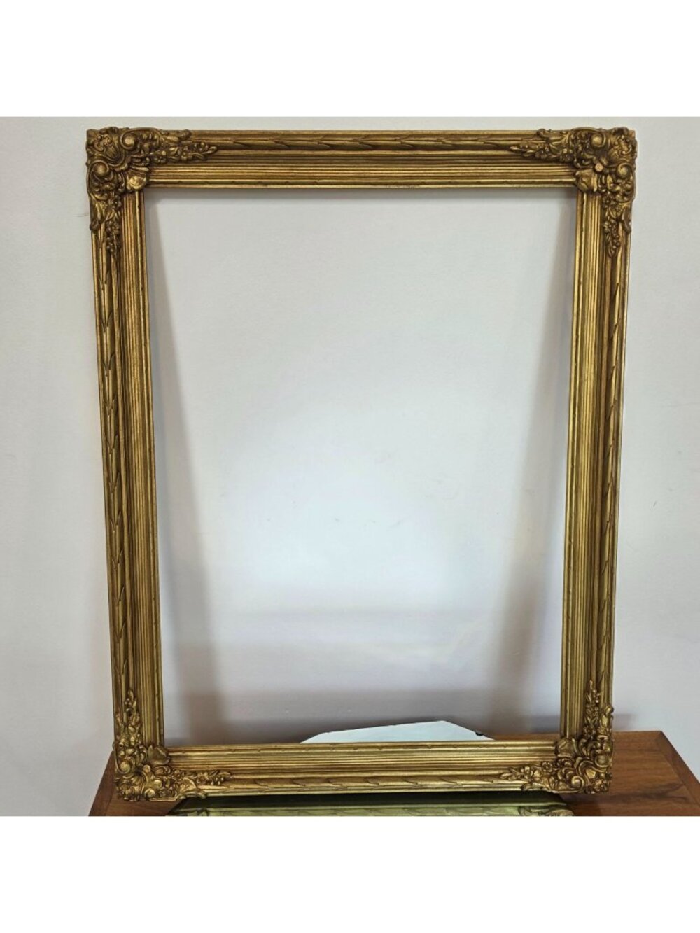 Antique Gold Gilded Ornate Wooden Picture Frame 17-3/8" x 23-3/8"